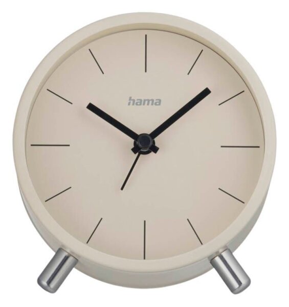 hama Funkwecker Flores beige Kunststoff 12,0 cm, Ø 11,0 cm