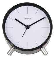hama Funkwecker Flores weiß schwarz Kunststoff 12,0...