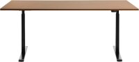 Topstar E-Table elektrisch höhenverstellbarer Schreibtisch buche rechteckig, T-Fuß-Gestell schwarz 180,0 x 80,0 cm