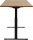 Topstar E-Table elektrisch höhenverstellbarer Schreibtisch buche rechteckig, T-Fuß-Gestell schwarz 180,0 x 80,0 cm