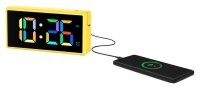 hama digitaler Wecker Ibiza gelb Kunststoff 15,0 x 7,5 cm