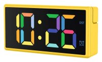 hama digitaler Wecker Ibiza gelb Kunststoff 15,0 x 7,5 cm