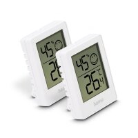 hama Baros Thermo-Hygrometer weiß