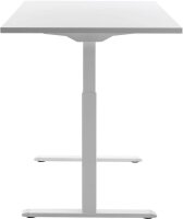 Topstar E-Table elektrisch höhenverstellbarer Schreibtisch weiß rechteckig, T-Fuß-Gestell weiß 160,0 x 80,0 cm