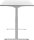 Topstar E-Table elektrisch höhenverstellbarer Schreibtisch weiß rechteckig, T-Fuß-Gestell weiß 160,0 x 80,0 cm
