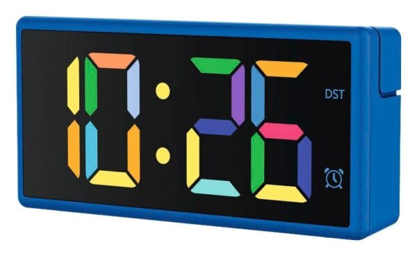 hama digitaler Wecker Ibiza blau Kunststoff 15,0 x 7,5 cm