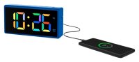 hama digitaler Wecker Ibiza blau Kunststoff 15,0 x 7,5 cm