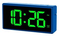 hama digitaler Wecker Ibiza blau Kunststoff 15,0 x 7,5 cm