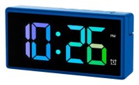 hama digitaler Wecker Ibiza blau Kunststoff 15,0 x 7,5 cm