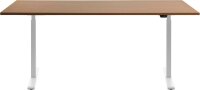 Topstar E-Table elektrisch höhenverstellbarer Schreibtisch buche rechteckig, T-Fuß-Gestell weiß 180,0 x 80,0 cm