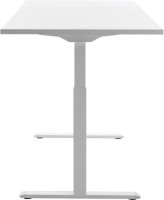 Topstar E-Table elektrisch höhenverstellbarer Schreibtisch weiß rechteckig, T-Fuß-Gestell weiß 180,0 x 80,0 cm