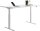 Topstar E-Table elektrisch höhenverstellbarer Schreibtisch weiß rechteckig, T-Fuß-Gestell weiß 180,0 x 80,0 cm