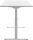 Topstar E-Table elektrisch höhenverstellbarer Schreibtisch weiß rechteckig, T-Fuß-Gestell weiß 180,0 x 80,0 cm