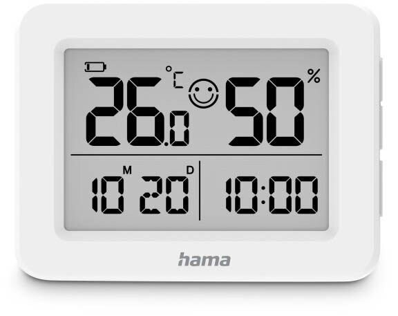 hama Lefkada Thermo-Hygrometer weiß, 1 St.