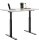 Topstar E-Table elektrisch höhenverstellbarer Schreibtisch lichtgrau rechteckig, T-Fuß-Gestell schwarz 120,0 x 80,0 cm