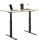 Topstar E-Table elektrisch höhenverstellbarer Schreibtisch ahorn rechteckig, T-Fuß-Gestell schwarz 120,0 x 80,0 cm