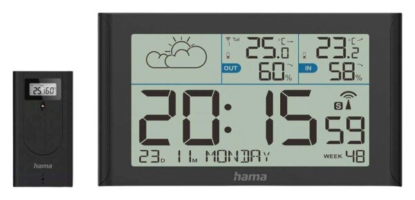 hama Sylt Wetterstation schwarz, 1 St.