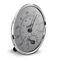 hama Saipan Thermo-Hygrometer silber, 1 St.