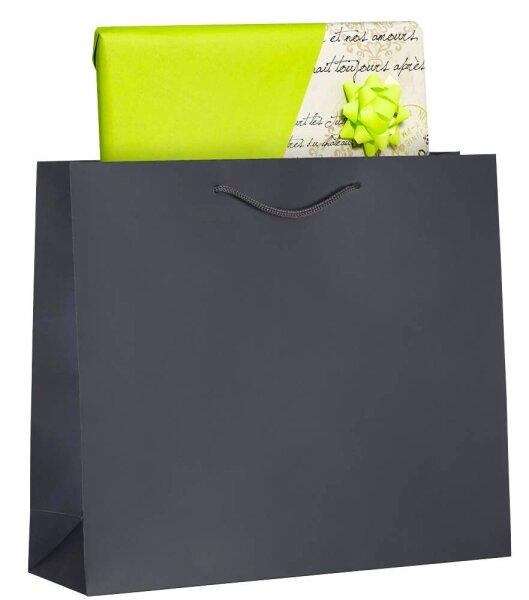 VP Papier-Tragetaschen anthrazit 42,0 x 36,0 cm, 25 St.