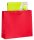 VP Papier-Tragetaschen rot 42,0 x 36,0 cm, 25 St.