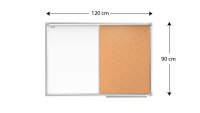 ALLboards Whiteboard-Pinnwand 120,0 x 90,0 cm Textil weiß
