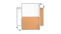 ALLboards Whiteboard-Pinnwand 120,0 x 90,0 cm Textil weiß