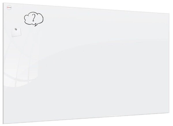 ALLboards Glas-Magnettafel Premium 200,0 x 100,0 cm perlweiß