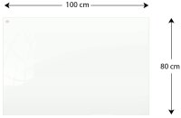ALLboards Glas-Magnettafel 100,0 x 80,0 cm weiß