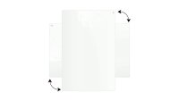 ALLboards Glas-Magnettafel 100,0 x 80,0 cm weiß
