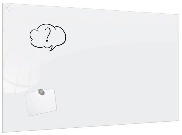 ALLboards Glas-Magnettafel Premium 90,0 x 60,0 cm perlweiß