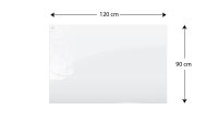 ALLboards Glas-Magnettafel Premium 120,0 x 90,0 cm perlweiß