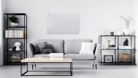 ALLboards Glas-Magnettafel Premium 150,0 x 100,0 cm perlweiß