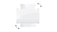 ALLboards Glas-Magnettafel Premium 150,0 x 100,0 cm perlweiß