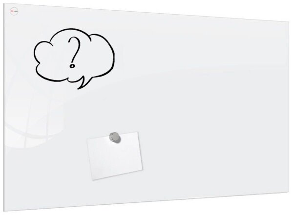 ALLboards Glas-Magnettafel Premium 60,0 x 40,0 cm perlweiß