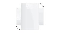 ALLboards Glas-Magnettafel Premium 150,0 x 120,0 cm perlweiß