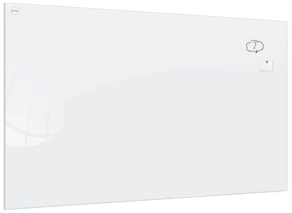 ALLboards Glas-Magnettafel Premium 200,0 x 120,0 cm perlweiß