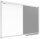 ALLboards Whiteboard-Pinnwand 90,0 x 60,0 cm Textil weiß