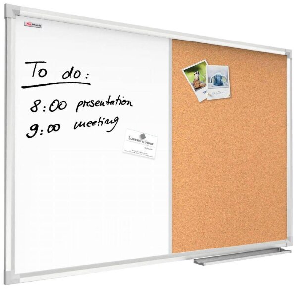 ALLboards Whiteboard-Pinnwand 60,0 x 40,0 cm Textil weiß