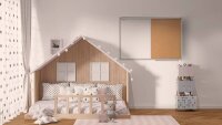 ALLboards Whiteboard-Pinnwand 60,0 x 40,0 cm Textil weiß
