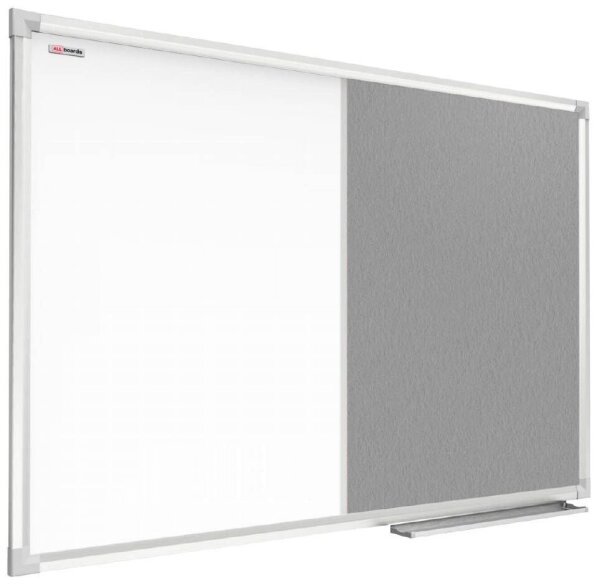 ALLboards Whiteboard-Pinnwand 60,0 x 40,0 cm Textil weiß