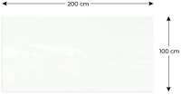 ALLboards Glas-Magnettafel 200,0 x 100,0 cm weiß