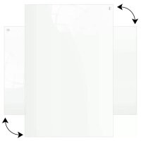 ALLboards Glas-Magnettafel 100,0 x 70,0 cm weiß