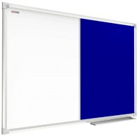 ALLboards Whiteboard-Pinnwand 120,0 x 90,0 cm Textil blau