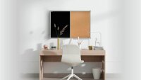 ALLboards Pinnwand und Kreidetafel 120,0 x 90,0 cm Textil schwarz