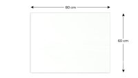 ALLboards Glas-Magnettafel 80,0 x 60,0 cm weiß