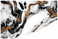 ALLboards Magnettafel 60,0 x 40,0 cm Marmor gold/weiß