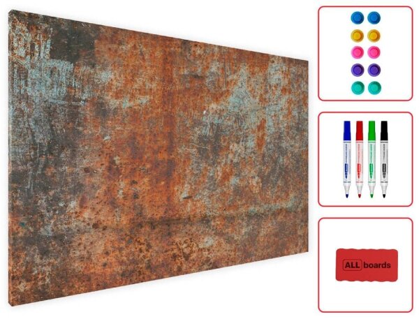 ALLboards Magnettafel 60,0 x 40,0 cm Rostfarbe