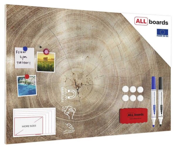 ALLboards Magnettafel 90,0 x 60,0 cm Baumstamm