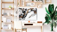 ALLboards Magnettafel 90,0 x 60,0 cm Marmor gold/weiß