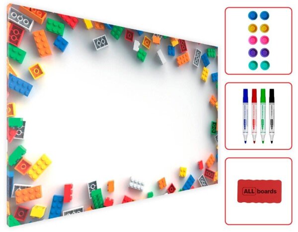 ALLboards Magnettafel 60,0 x 40,0 cm Bausteine